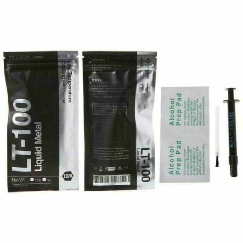 LT-100 Liquid Metal Thermal Conductive Paste Grease for CPU GPU 128W/mK New